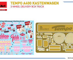 1:35 Tempo A400 Kastenwagen 3-Wheel Delivery Box Truck