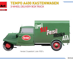 1:35 Tempo A400 Kastenwagen 3-Wheel Delivery Box Truck