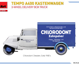1:35 Tempo A400 Kastenwagen 3-Wheel Delivery Box Truck