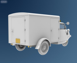 1:35 Tempo A400 Kastenwagen 3-Wheel Delivery Box Truck