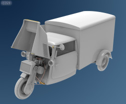 1:35 Tempo A400 Kastenwagen 3-Wheel Delivery Box Truck