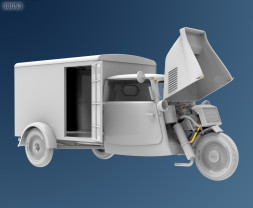 1:35 Tempo A400 Kastenwagen 3-Wheel Delivery Box Truck