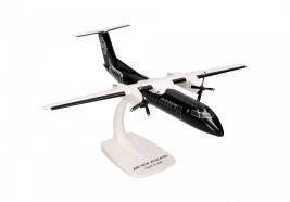 1:100 DHC-8-311Q 8-as járat, Air New Zealand, minden fekete színben (pattintós rögzítés)