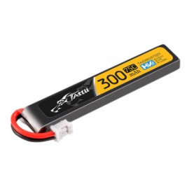 Gens Ace LiPo Tattu sorozat - 1S 300mAh 3.8V 75C 1S1P 1.14Wh Lipo akkumulátorcsomag JST csatlakozóval mikro drónokhoz