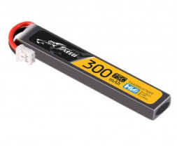 Gens Ace LiPo Tattu sorozat - 1S 300mAh 3.8V 75C 1S1P 1.14Wh Lipo akkumulátorcsomag JST csatlakozóval mikro drónokhoz