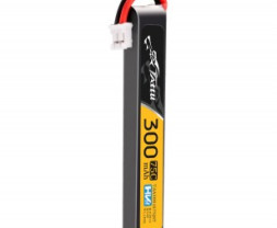 Gens Ace LiPo Tattu sorozat - 1S 300mAh 3.8V 75C 1S1P 1.14Wh Lipo akkumulátorcsomag JST csatlakozóval mikro drónokhoz