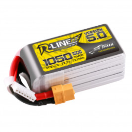 GENS ACE LIPO TATTU R-Line FPV sorozat - 6S 1050mAh 22.2V 6S1P (150C) XT60 csatlakozóval, 5.0 verzió