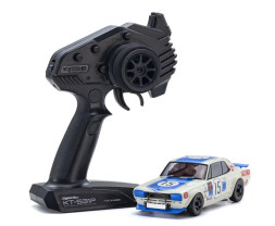 Mini-Z AWD Nissan Skyline 2000GT-R KPGC10 Racing 72 No.15 Blue KT-531P jeladóval