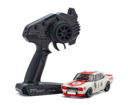 Mini-Z AWD Nissan Skyline 2000GT-R KPGC10 Racing 72 No.6 Piros KT-531P jeladóval