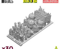 3D Printed Resin Set Old World Explosives – gyantatöltetek és kilövők (30 db)