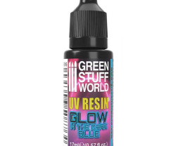 UV Resin Glow in the Dark Blue – világít a sötétben festői vízkék (17 ml)