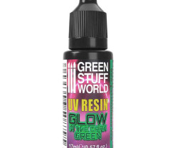 UV Resin Glow in the Dark Green – világít a sötétben festői vízzöld (17 ml)