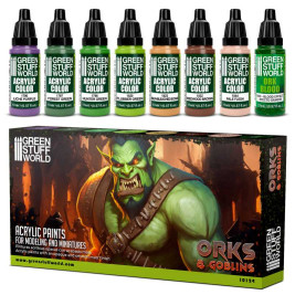 Akrilfesték készlet – Orkok és goblinok (8× 17 ml)