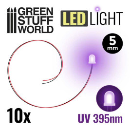 Ultraibolya LED 5 mm (10 db)