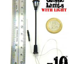 Klasszikus utcai lámpák LED-ekkel (10 db)