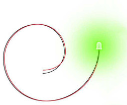 LED zöld 3mm (10 db)