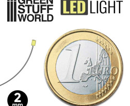 LED zöld 2mm (10 db)