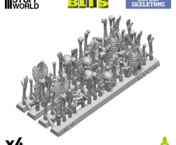 3D Printed Set Human Skeletons – 3D nyomtatott emberi csontvázak (4 db)