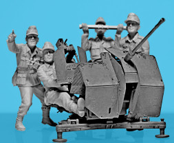 1:35 2 cm-es FlaK 38 német légvédelmi ágyú legénységgel