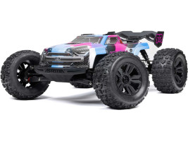 1:8 Arrma Kraton 6S V6 BLX 4WD RTR (kék/rózsaszín)