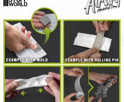 Air Dry Foam Clay – modellező agyag fehér (250 g)