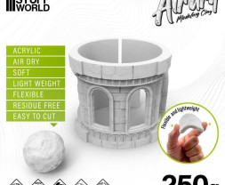 Air Dry Foam Clay – modellező agyag fehér (250 g)