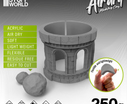 Air Dry Foam Clay – modellező agyag szürke (250 g)