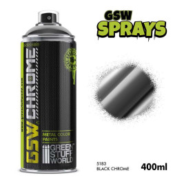 GSW Fekete Króm Festék Spray – fekete króm festék spray-ben (400 ml)