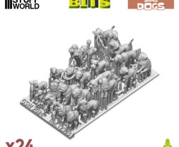 3D Printed Set Small Dogs – Kis kutyák 3D nyomtatása (24 db)
