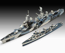 1:700 USS Indianapolis és USS Fletcher (ajándékkészlet)