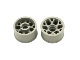 Marka Racing 1:28 Mini-Z 2WD CNC Delrin peremes hátsó kerék 11x20mm +1 Offset (Világosszürke)