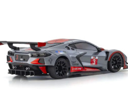 Kyosho Mini-Z RWD: Chevrolet Corvette C8-R karosszéria fegyvermetál / piros