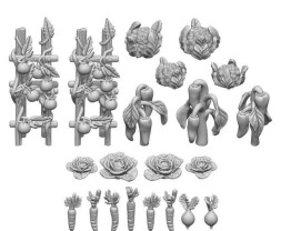 Resin Vegetable Patch – resinová zelenina (21 ks)