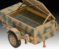 1:72 sWS FlaK 43-mal és Sd.Ah58 lőszerszállító utánfutóval (Makettkészlet)