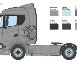 1:24 Scania S770 4x2 Normal Roof „Grey Cab“