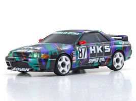 Mini-Z AWD Nissan Skyline GT-R R32 1993 HKS No.87 KT-531P távirányítóval