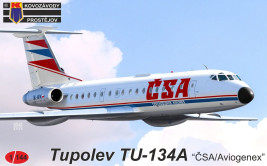 1:144 Tupolev Tu-134A „ČSA/Aviogenex“
