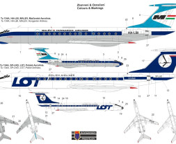 1:144 Tupolev Tu-134A „LOT/Malév“