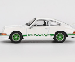 1:64 Porsche 911 Carrera RS 2.7 Grand Prix fehér és zöld festéssel