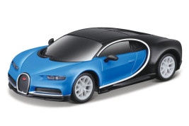 1:41 RC Maisto Bugatti Chiron kék (Bluetooth-os autó)