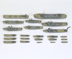 1:700 Scenery Accessory Tugger Set (Water Line Series)