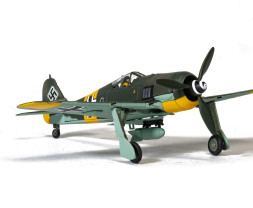 1:72 Focke-Wulf Fw 190A Luftwaffe 2./JG 54 Grunherz, Black 1, W.Nr Oberleutnant Otto Kittel, Eastern Front, 1945