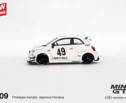1:64 LB-WORKS x Abas Works ABARTH 595 Gara Fehér 1:64