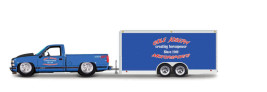 1:64 Maisto Design Tow+Go 1993 Chevy 454 SS Pickup & Car Trailer