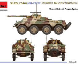 1:35 Sd.Kfz.234/4 Schwerer Panzerspähwagen 7.5cm w/ Crew