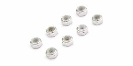 Mini-Z M2 Nyloc Alu Wheel Nut Silver (8 db)