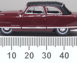 1:87 Nash Rambler Custom Landau kabrió, zárt kivitel, 1950 Sunset Maroon