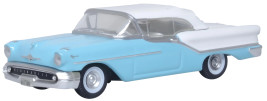 1:87 Oldsmobile 88 Convertible 1957 Roof Up Banff Blue / Alcan White