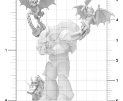 3D Printed Evil Cherubs 1:48 - 3D nyomtatású gonosz kerubok (4 db)