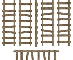 3D Printed Large Wooden Ladders 1:48-1:35 - 3D nyomtatott nagy falétrák (6 db)